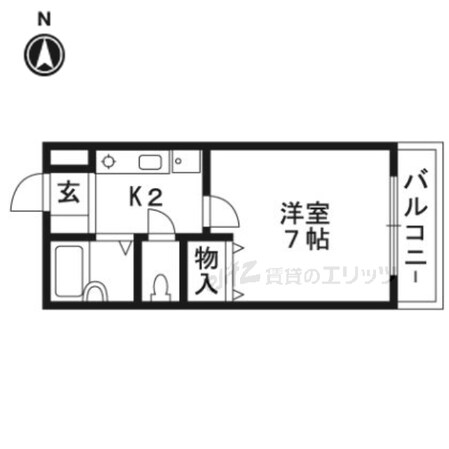 アーバンハイツ竹の内の物件間取画像